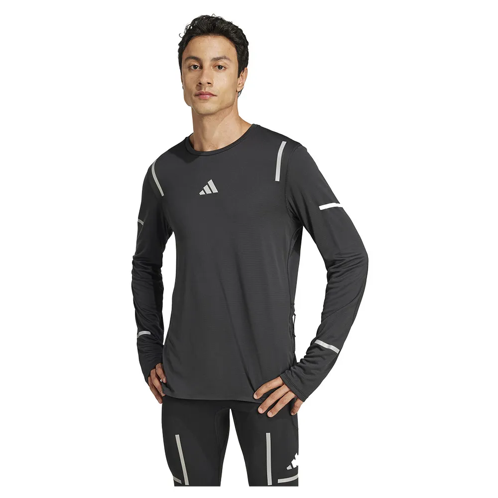

Футболка adidas Ultimate Running Reflective long sleeve, черный