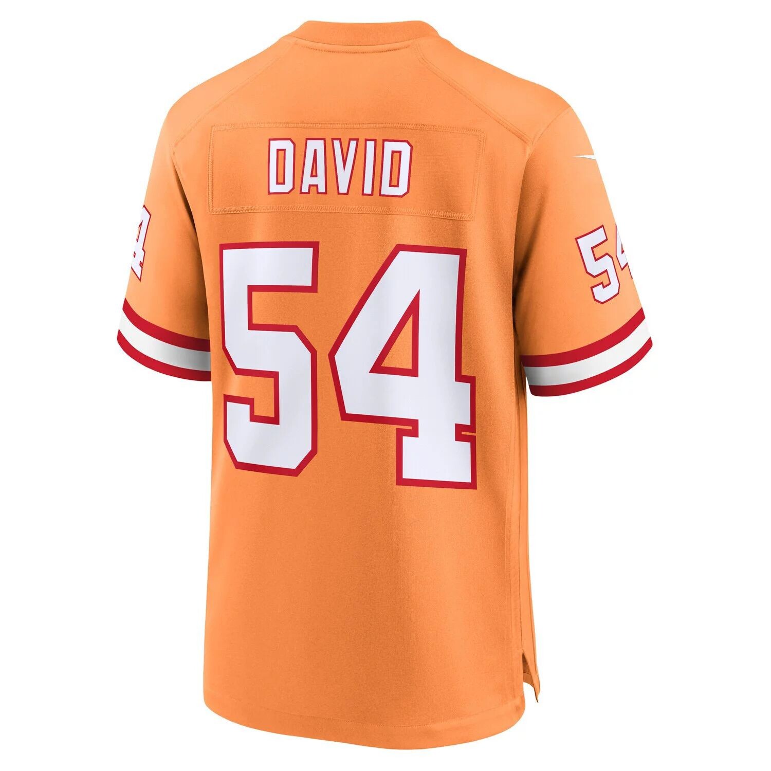 Мужская майка Lavonte David Orange Tampa Bay Buccaneers Throwback Game Nike — фото 3