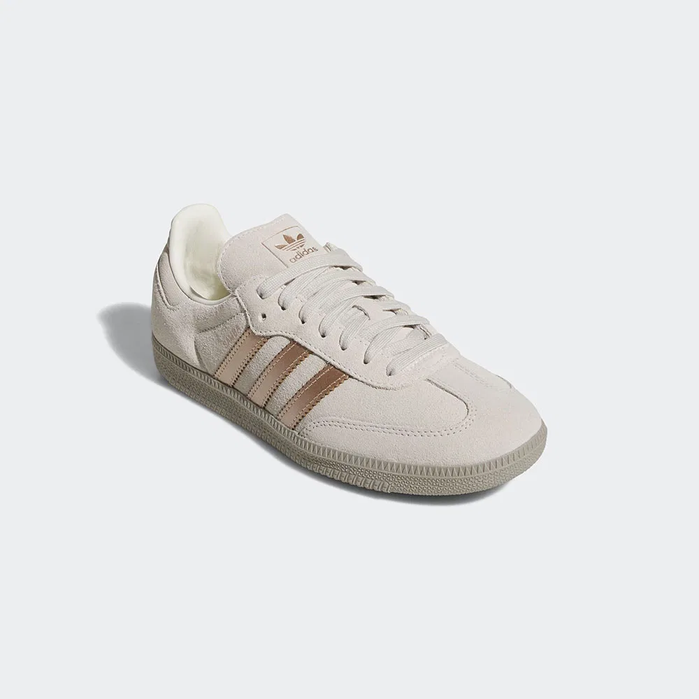 Мужские низкие кеды Samba OG молочно-белые с металликом от Adidas