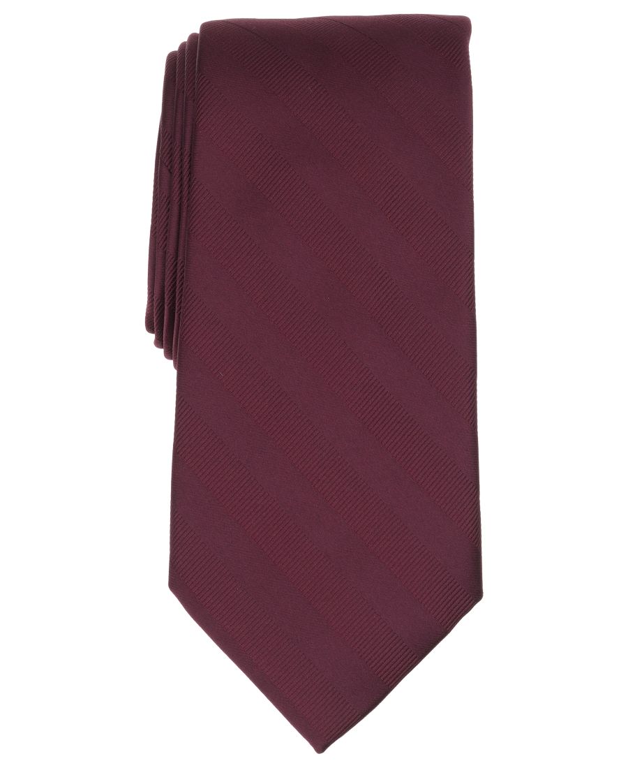 

Мужской галстук Warren Stripe Solid, эксклюзивно от Macy's Club Room, Burgundy