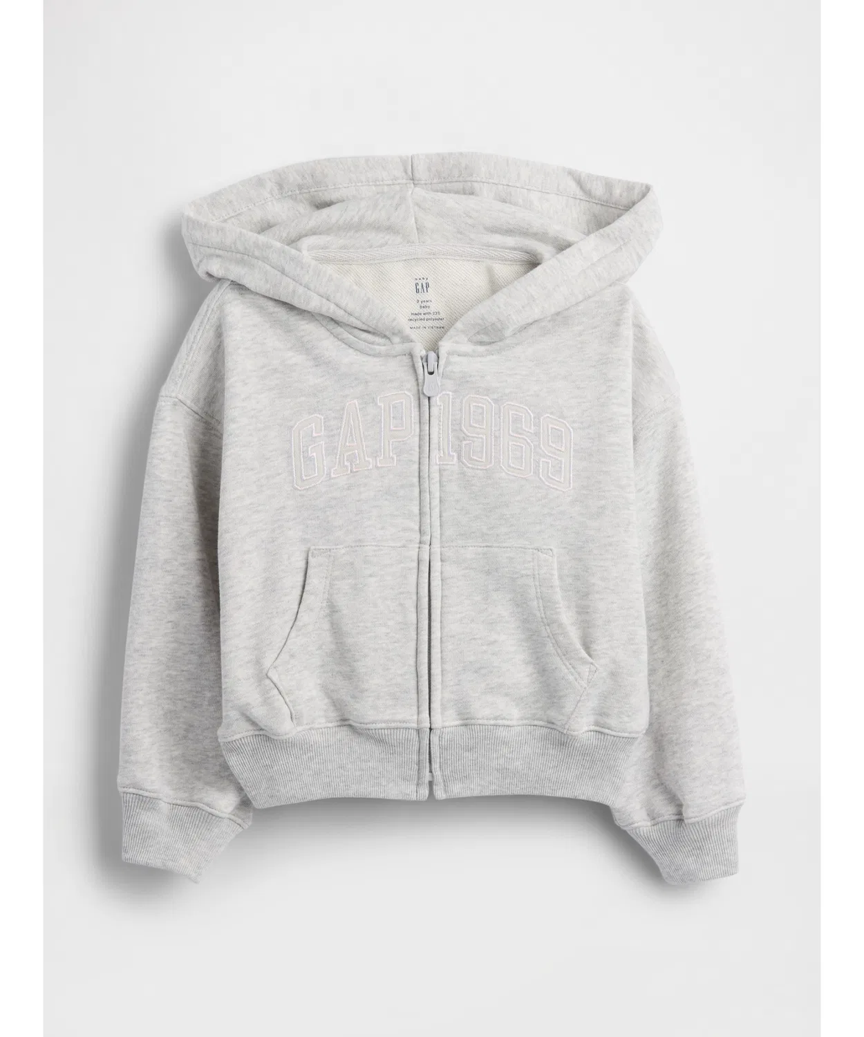Детская кофта-худи на молнии Gap Vintage Soft French Terry