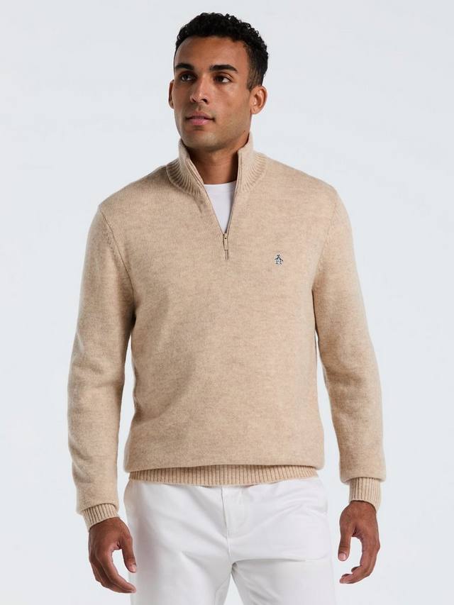 

Ламевый джемпер с молнией на четверть Original Penguin, Birch