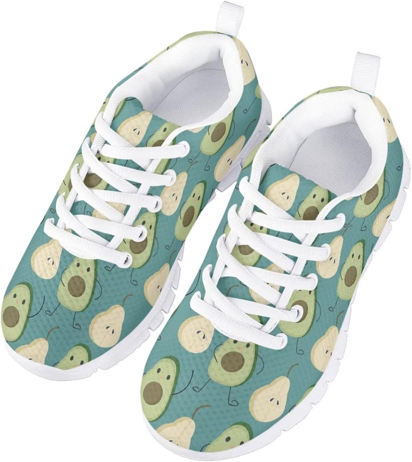 

Детские кроссовки GIFTPUZZ для бега, повседневные, с сеткой, дышащие, для ходьбы, походов и спорта, на платформе, Avocado