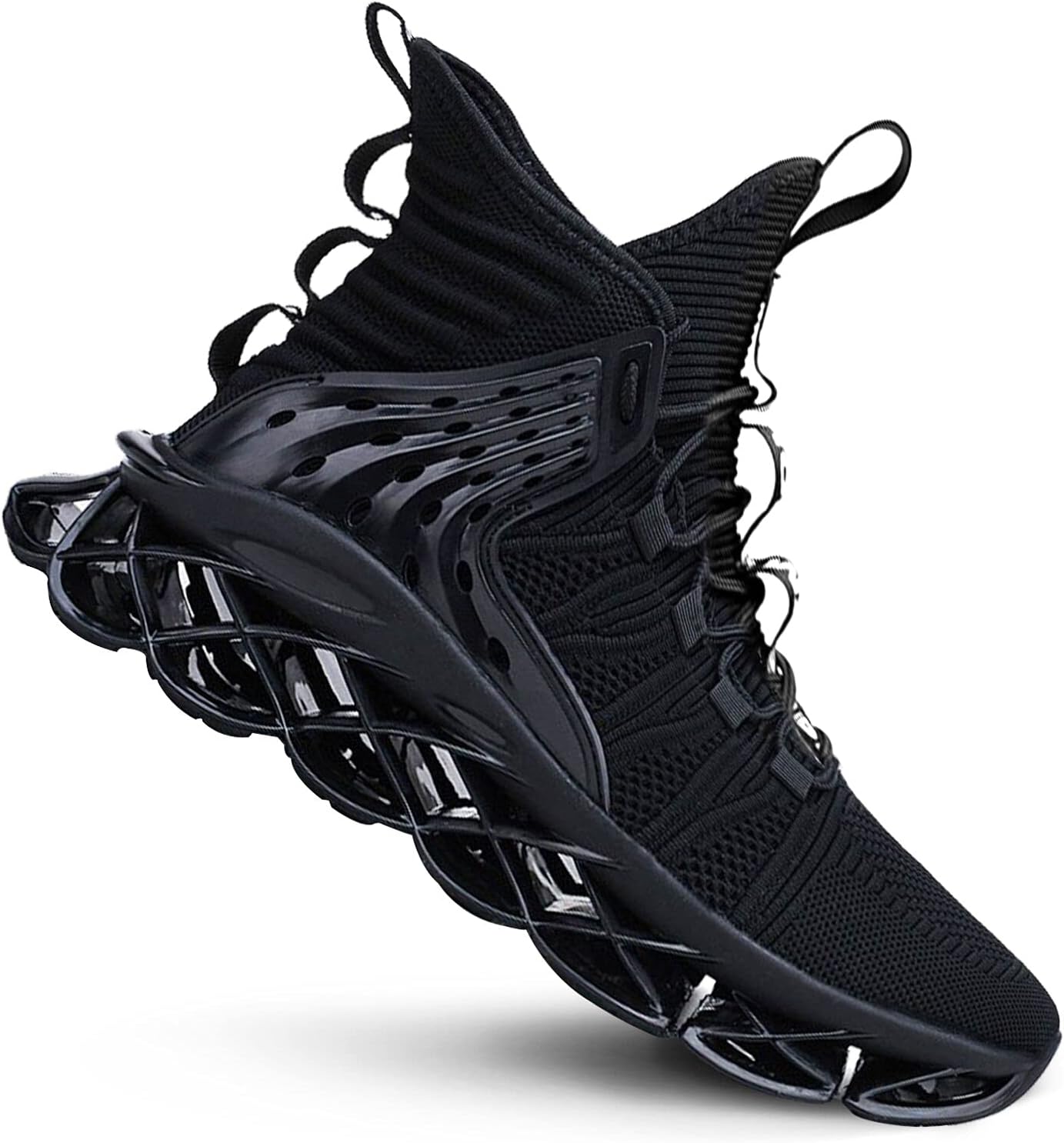 

Кроссовки DUDHUH для мужчин, удобные спортивные, для кросс-тренинга, повседневной ходьбы, модные мужские теннисные носковые кеды, черный