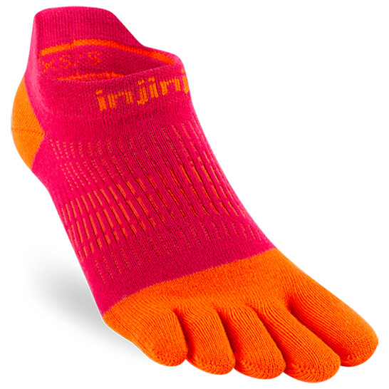

Носки для бега Injinji Run Lightweight No-Show, цвет Chili
