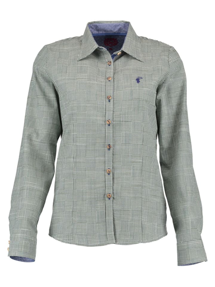 

OS-Trachten Традиционная блузка Mirido традиционного зеленого цвета