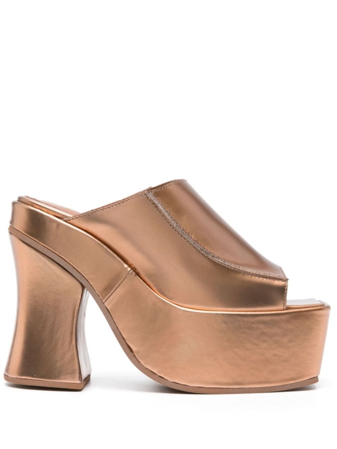 

Eckhaus Latta мюли на платформе, золотистый