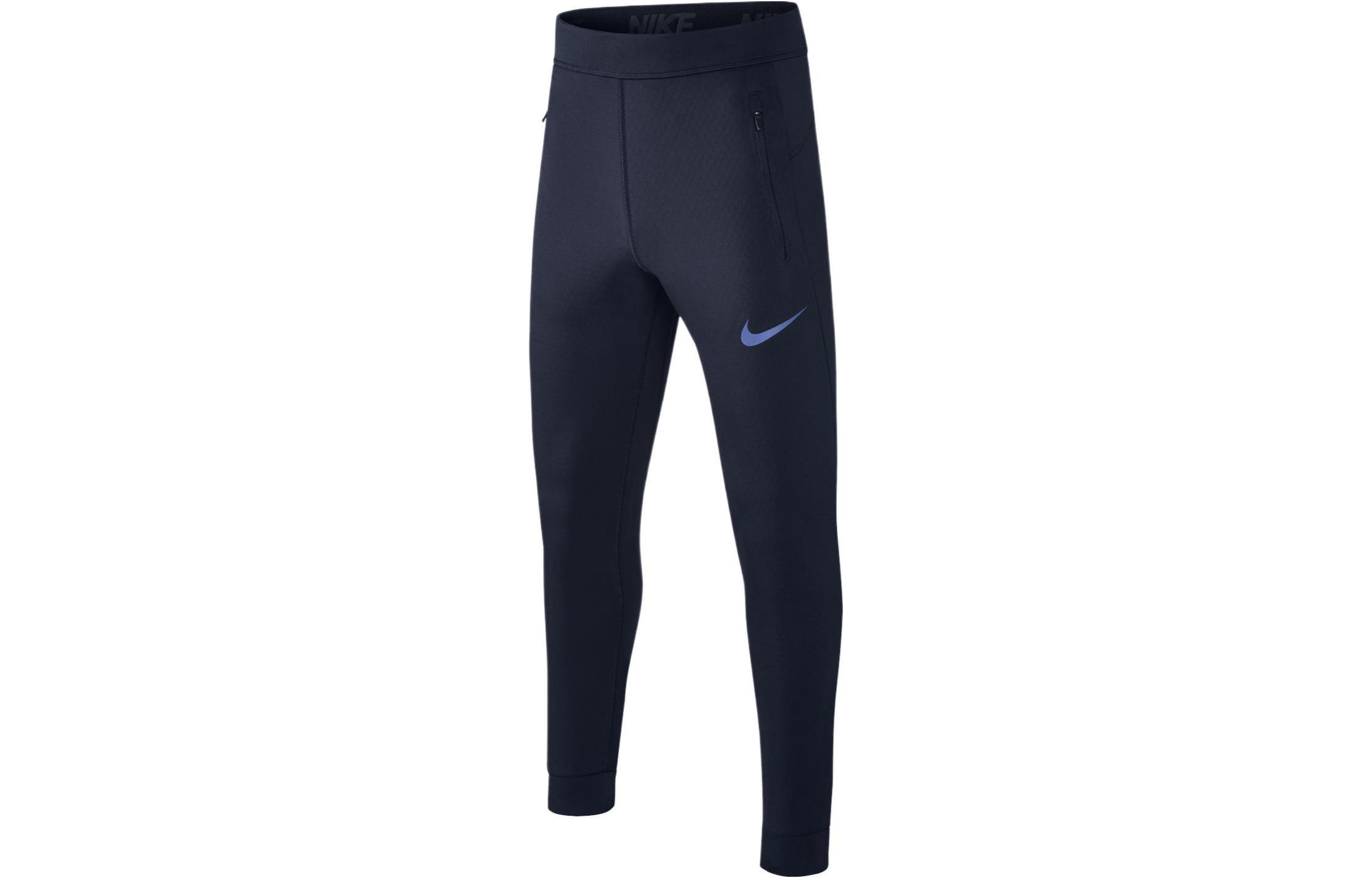 

Nike Детские трикотажные спортивные штаны сине-черного цвета