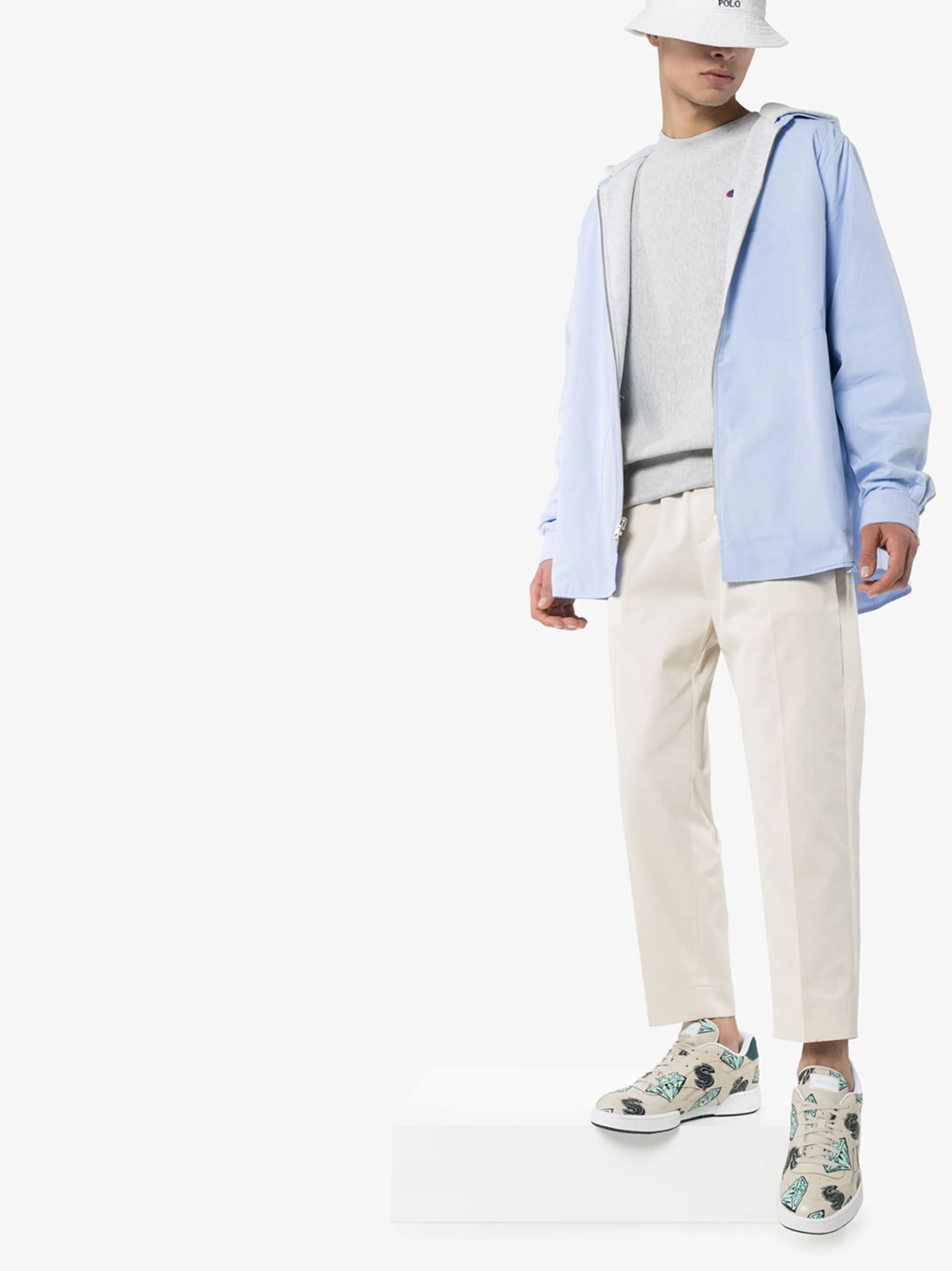 Кроссовки BB 4000 из коллаборации с BBC Reebok, нейтральный — фото 2