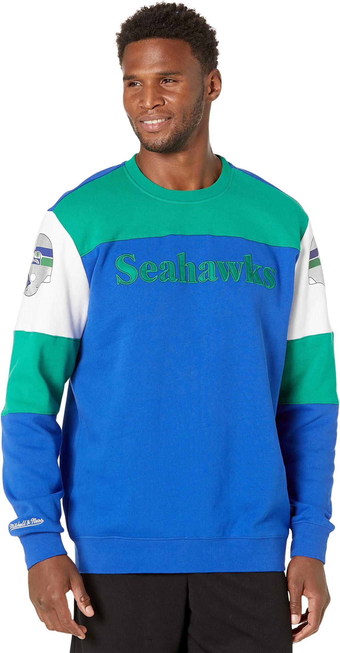 

Толстовка Mitchell & Ness NFL Perfect Season Crew Fleece Seahawks, цвет Royal