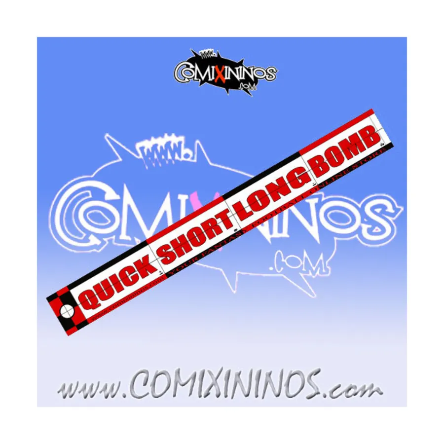 

Линейка диапазона - красный/черный, Fantasy Football Miniatures - Range Rulers and Templates (34mm)