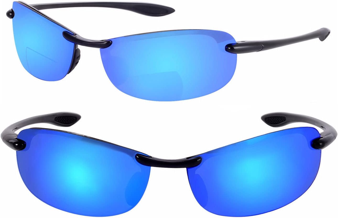 

Солнцезащитные очки Mass Vision 'The Raptor' (2 пары) с легкими поляризованными бифокальными линзами и максимальной защитой от ультрафиолетового излучения и бликов, Open Road Blue