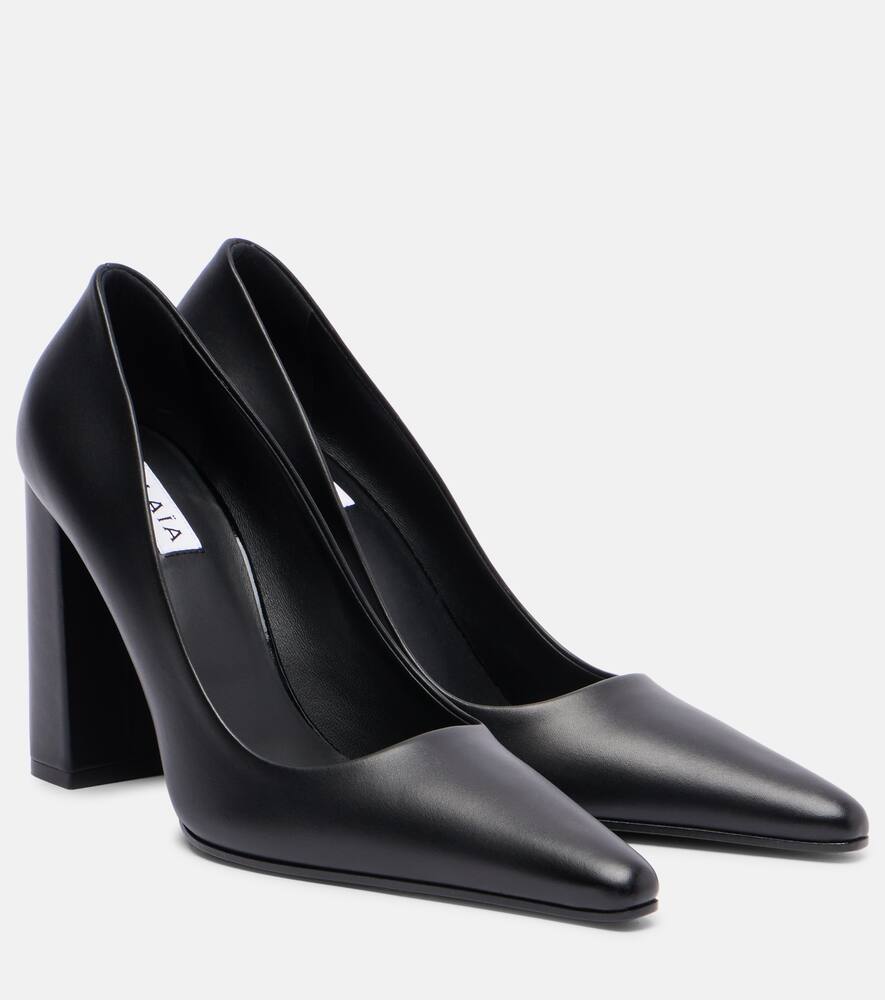 Острые кожаные туфли-лодочки Alaïa, Noir
