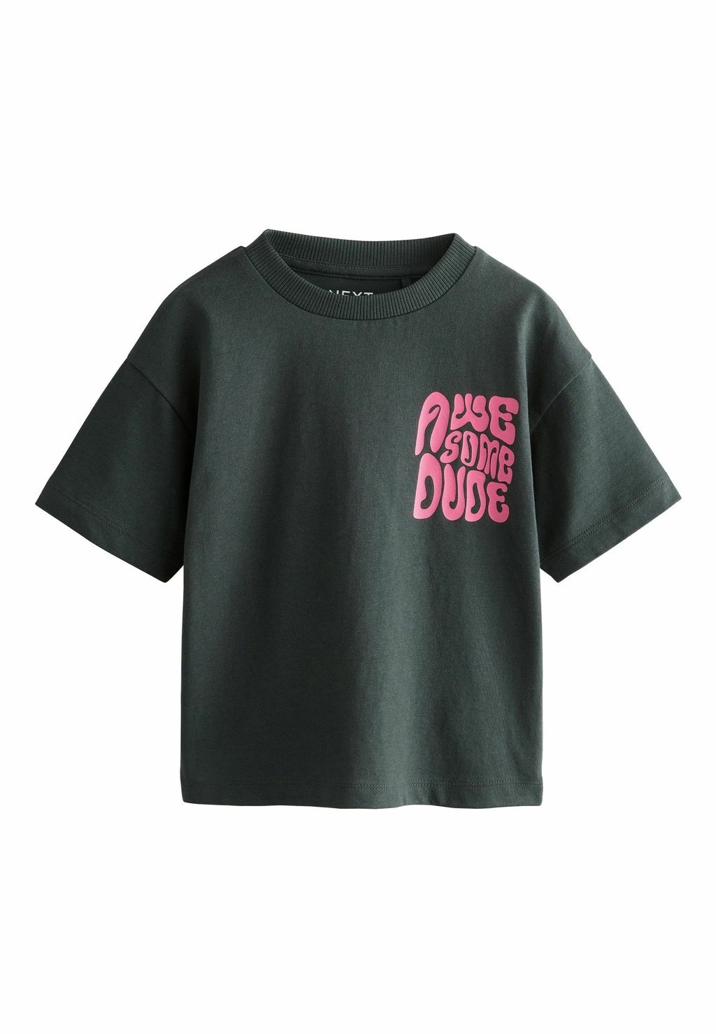 

Футболка с принтом SIMPLE SHORT SLEEVE Next, черный