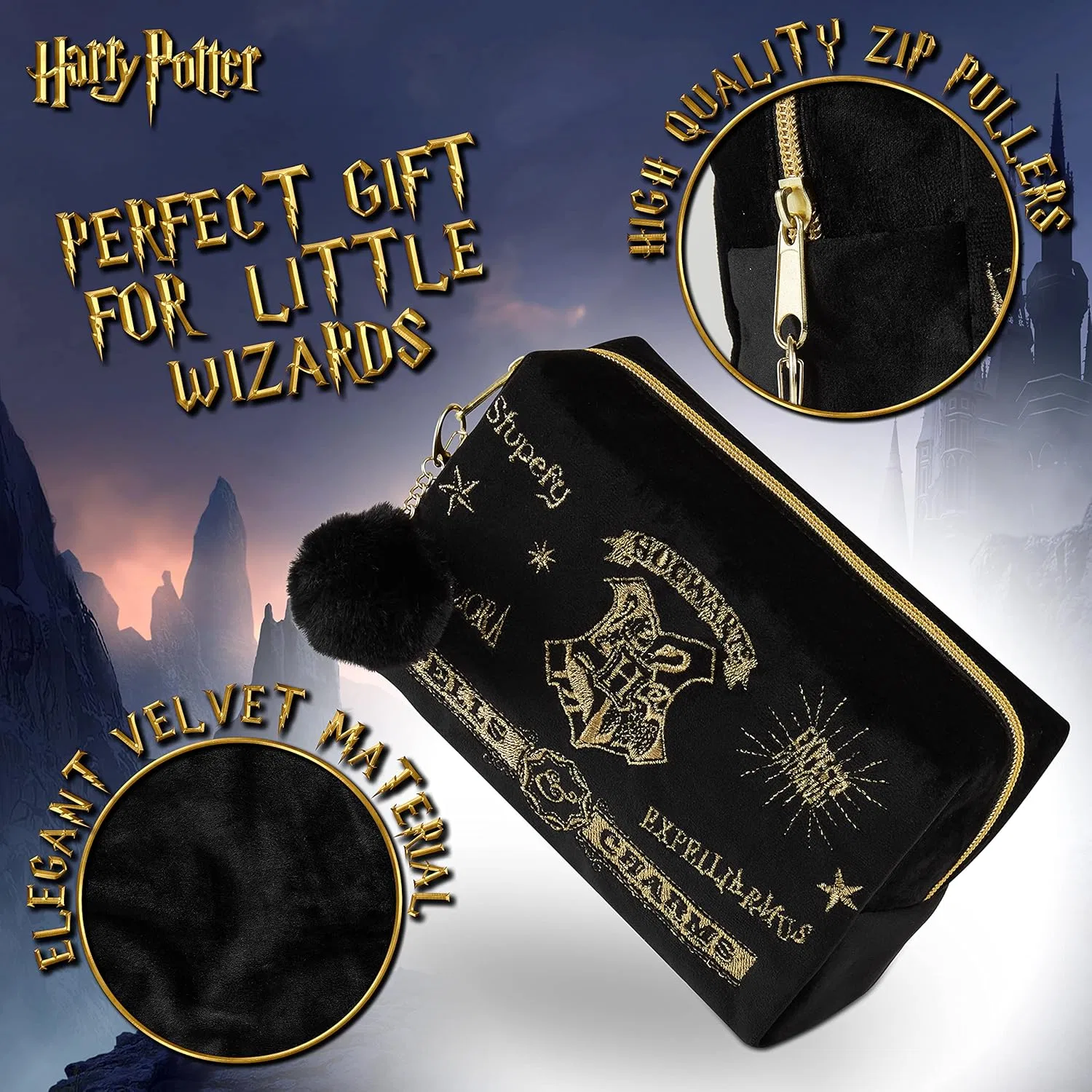 Косметичка «Harry Potter» для женщин и девочек Harry Potter, Black — фото 2