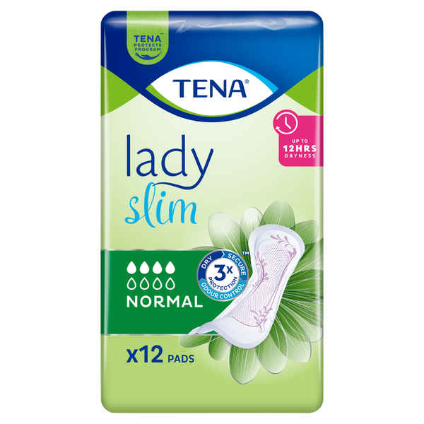 

Гигиенические прокладки, 12 шт./1 упаковка. Tena Lady slim normal