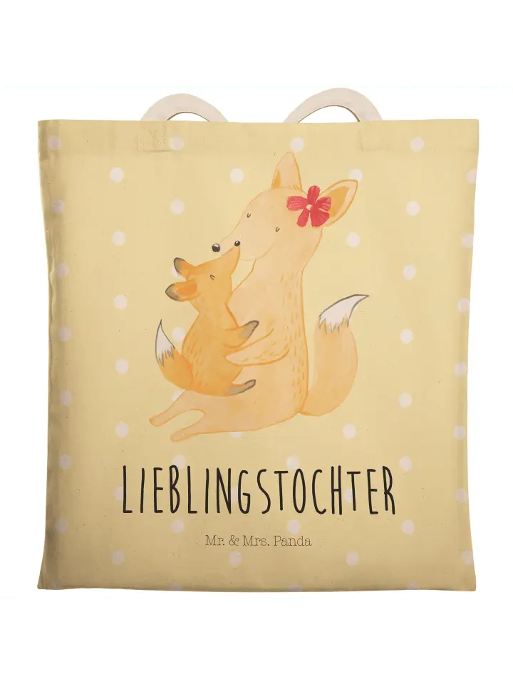 

Шоппер Mr. & Mrs. Panda, желтый пастельный