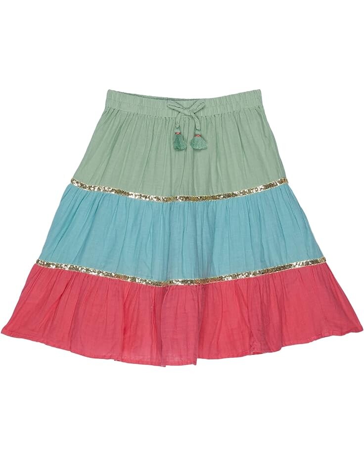 

Юбка PEEK Color-Blocked Swiss Dot Skirt, мульти