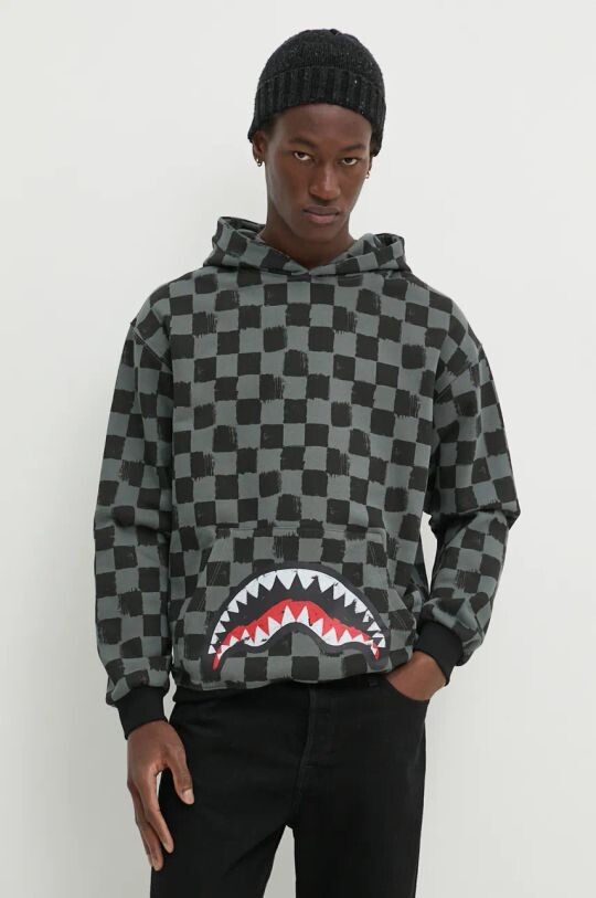 

Хлопковая толстовка Sprayground, серый