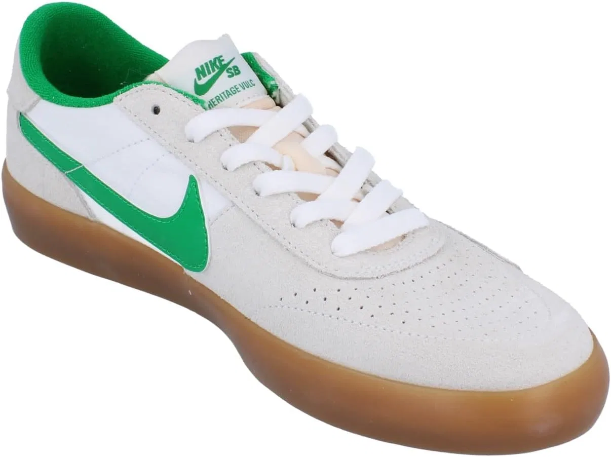Кроссовки Nike SB Heritage Vulc, Summit White Lucky Green 101 — фото 4