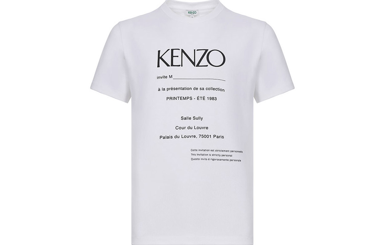 

Футболка мужская белая Kenzo, белый