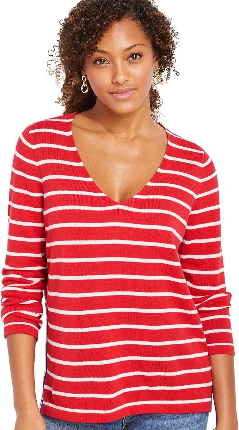 

Vineyard Vines Женская футболка V-образным вырезом с боковыми швами