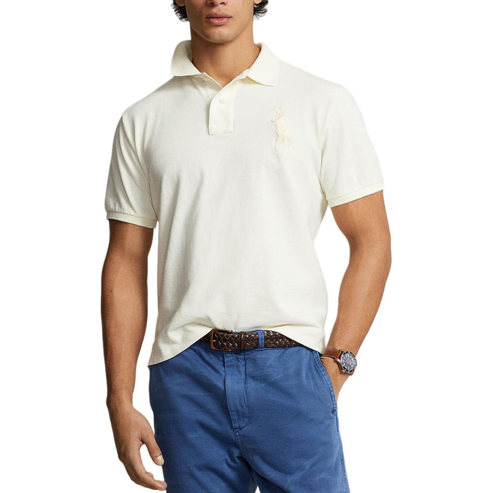Polo Ralph Lauren Polo футболка мужская Club Cream — фото 3