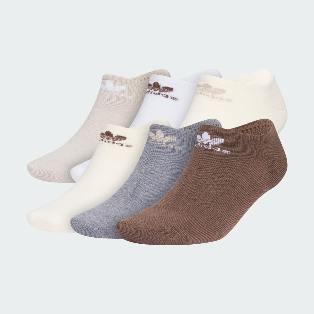 

Носки Adidas Trefoil No-Show Socks 6 pairs, цвет Beige/Wonder White/Magic Earth