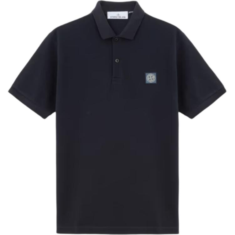 

STONE ISLAND Мужская поло морского синего цвета, Синий, STONE ISLAND Мужская поло морского синего цвета