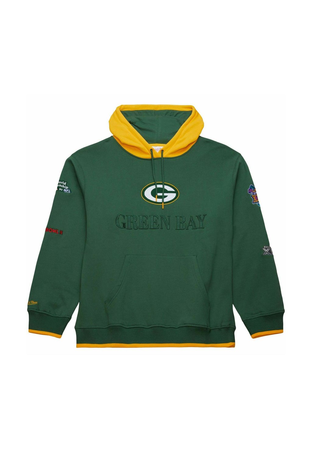 

Толстовка с капюшоном ORIGINS BAY PACKERS Mitchell & Ness, темно-зеленый