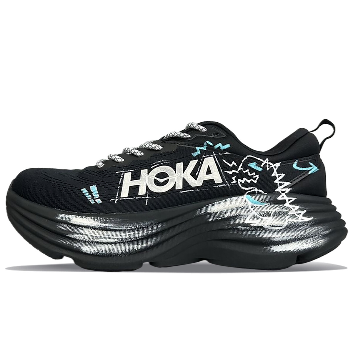 

Кроссовки Bondi 8 мужские низкие белые Hoka One One