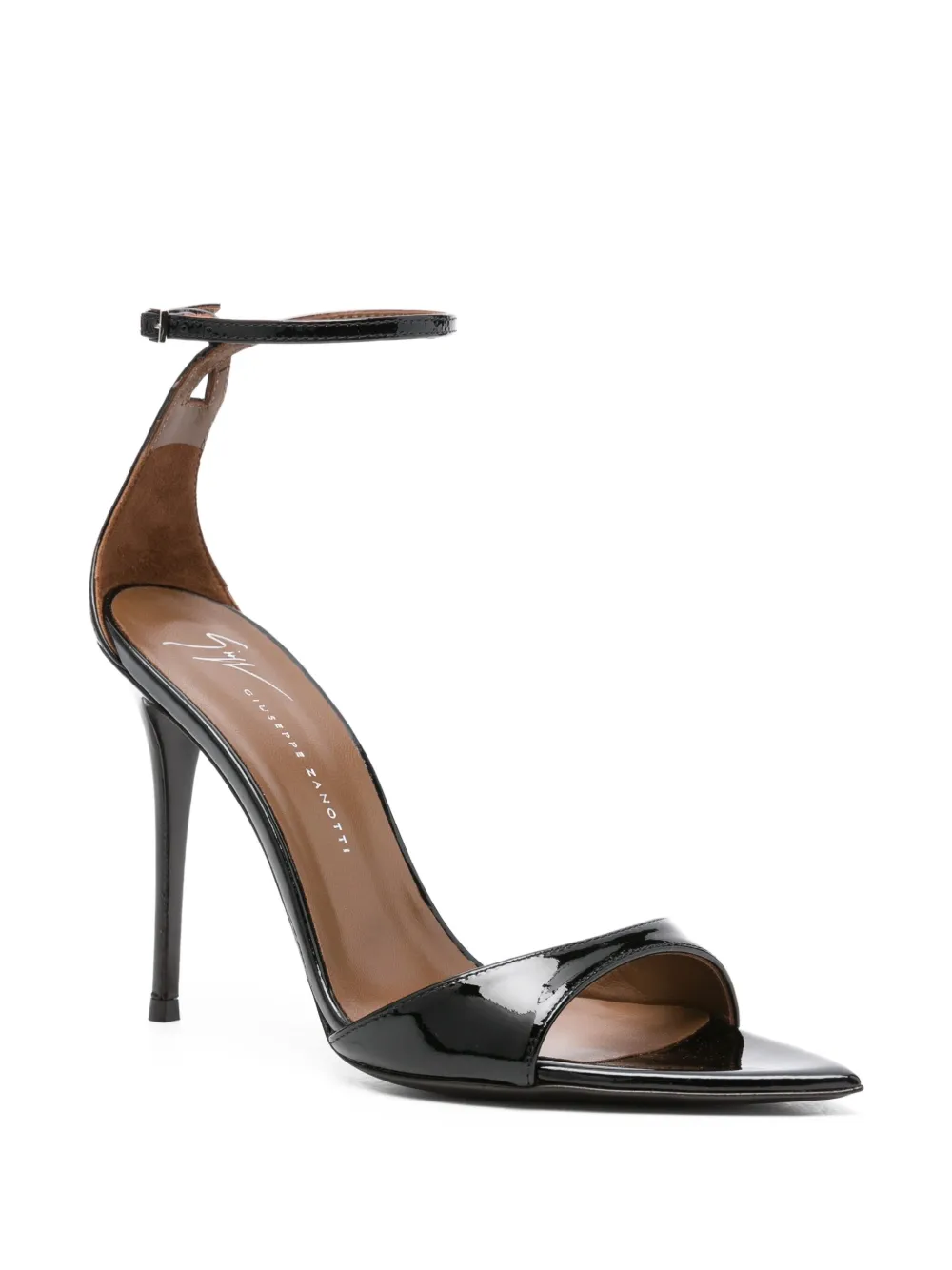Сандалии из кожи Intriigo 105 мм Giuseppe Zanotti, черный — фото 2