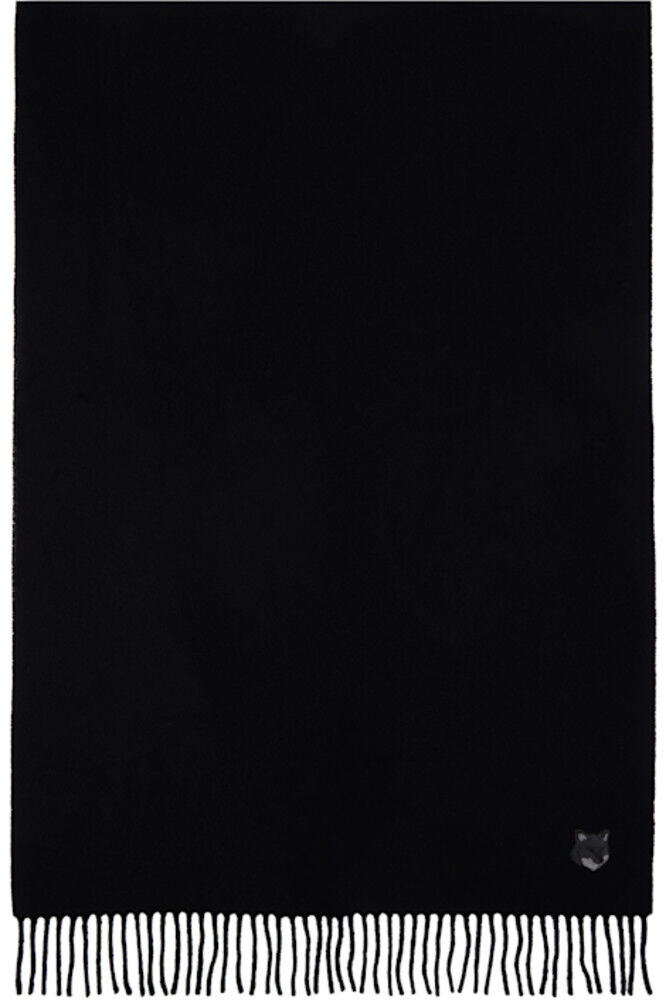 

Шарф Black Bold Fox Head Scarf Maison Kitsuné
