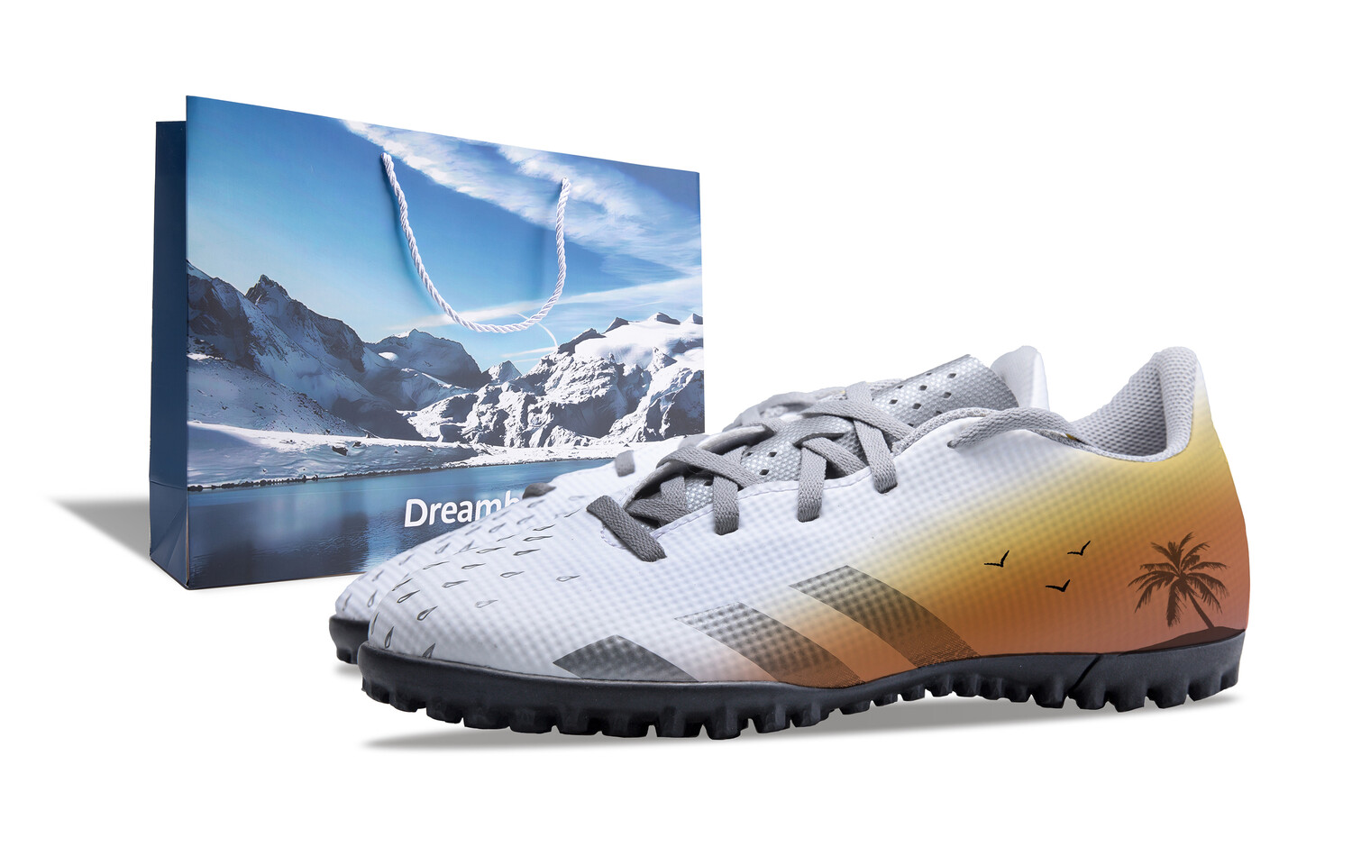 

Футбольные бутсы мужские низкие Team Orange/Cloud White/Team Light Blue Adidas