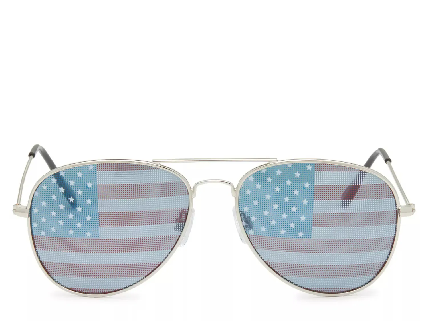 

Авиаторские солнцезащитные очки USA Flag Kelly & Katie, Red/White/Blue/Silver Metallic