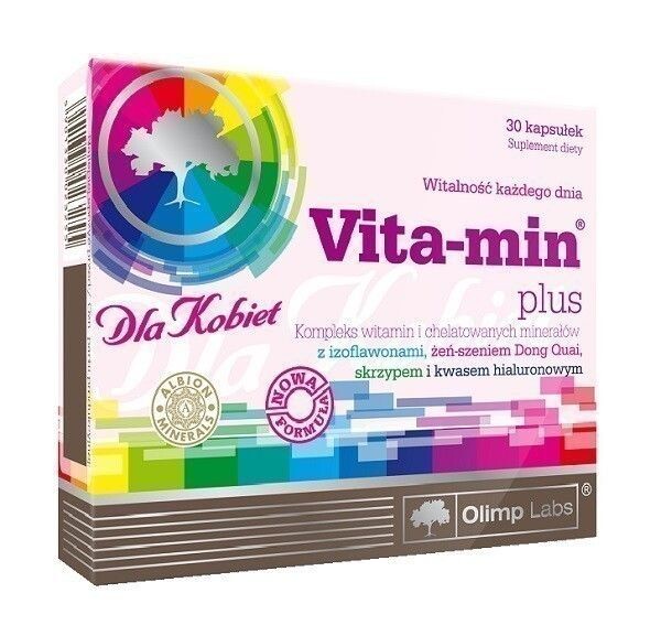 

Набор витаминов и минералов для женщин Olimp Vita-Min Plus Dla Kobiet, 30 шт