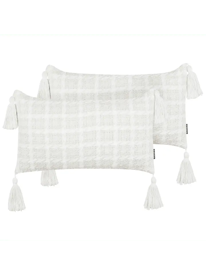 

Декоративная подушка Beliani 2er Set Deko DOURIS, цвет beige/weiß