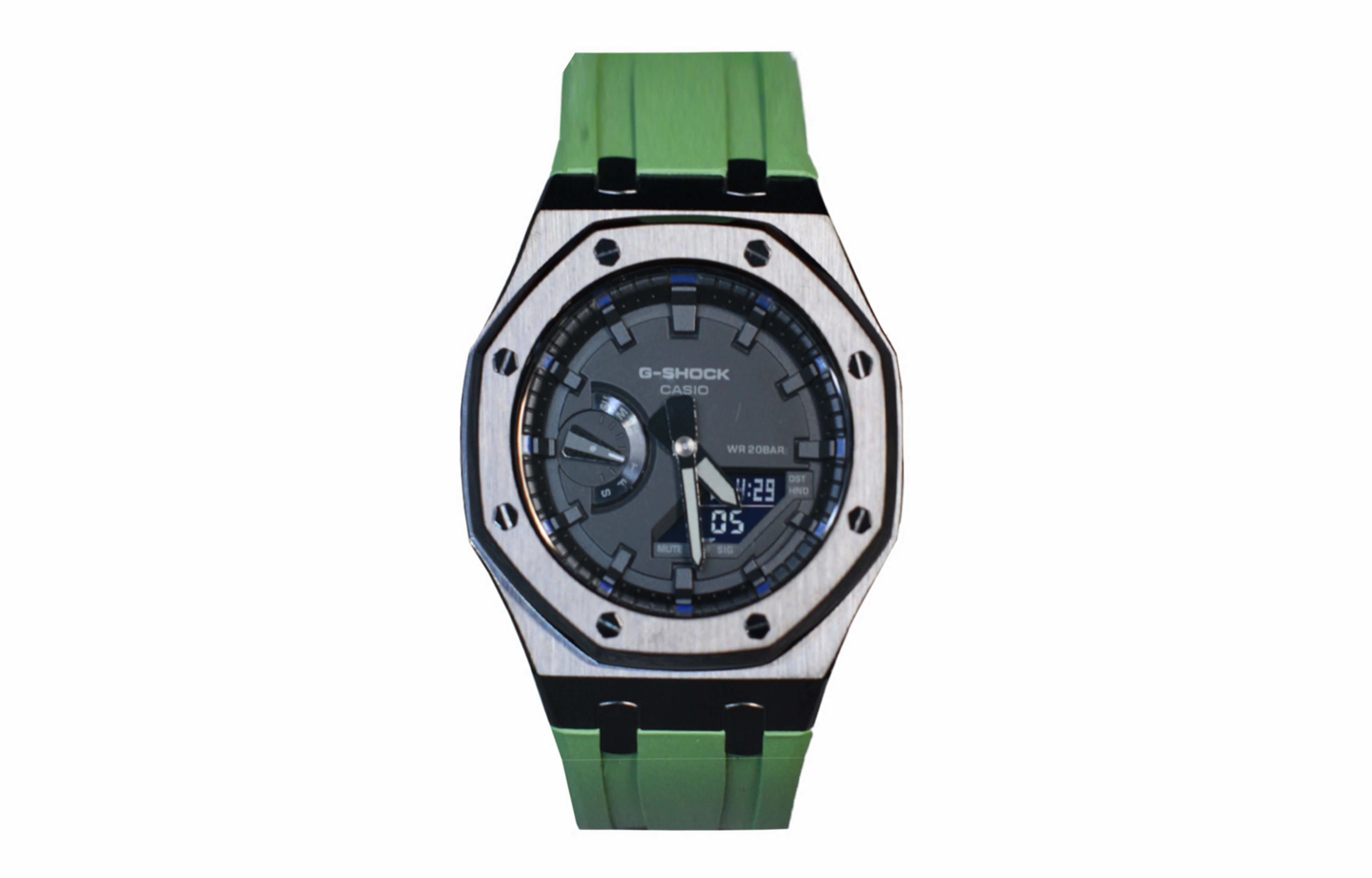 

Мужские часы CASIO Liquid Crystal/Analog Dual Display Series 44 мм черные