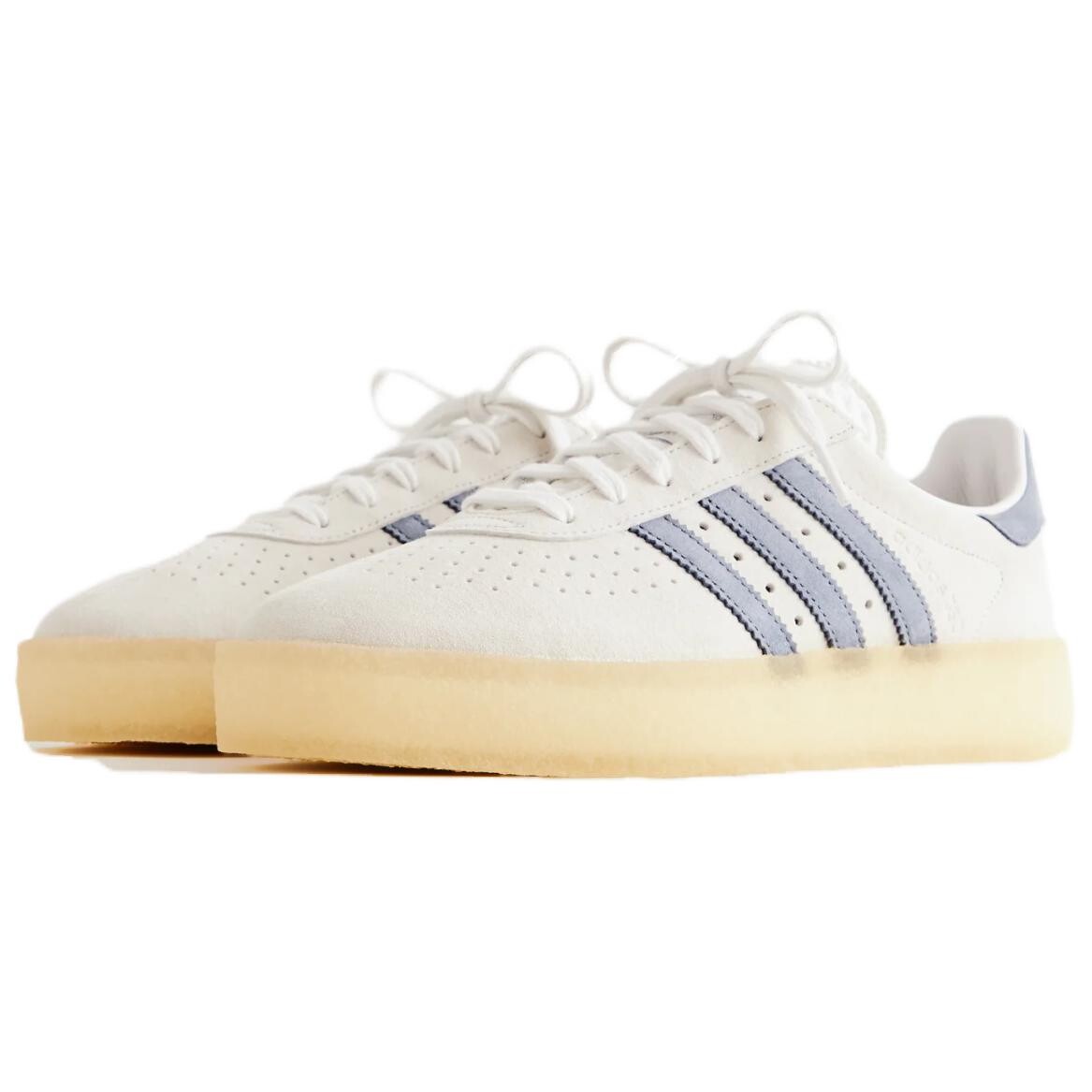 Кроссовки Kith X adidas originals Skateboarding Shoes Men Low-top White/Blue, белый/синий — фото 4