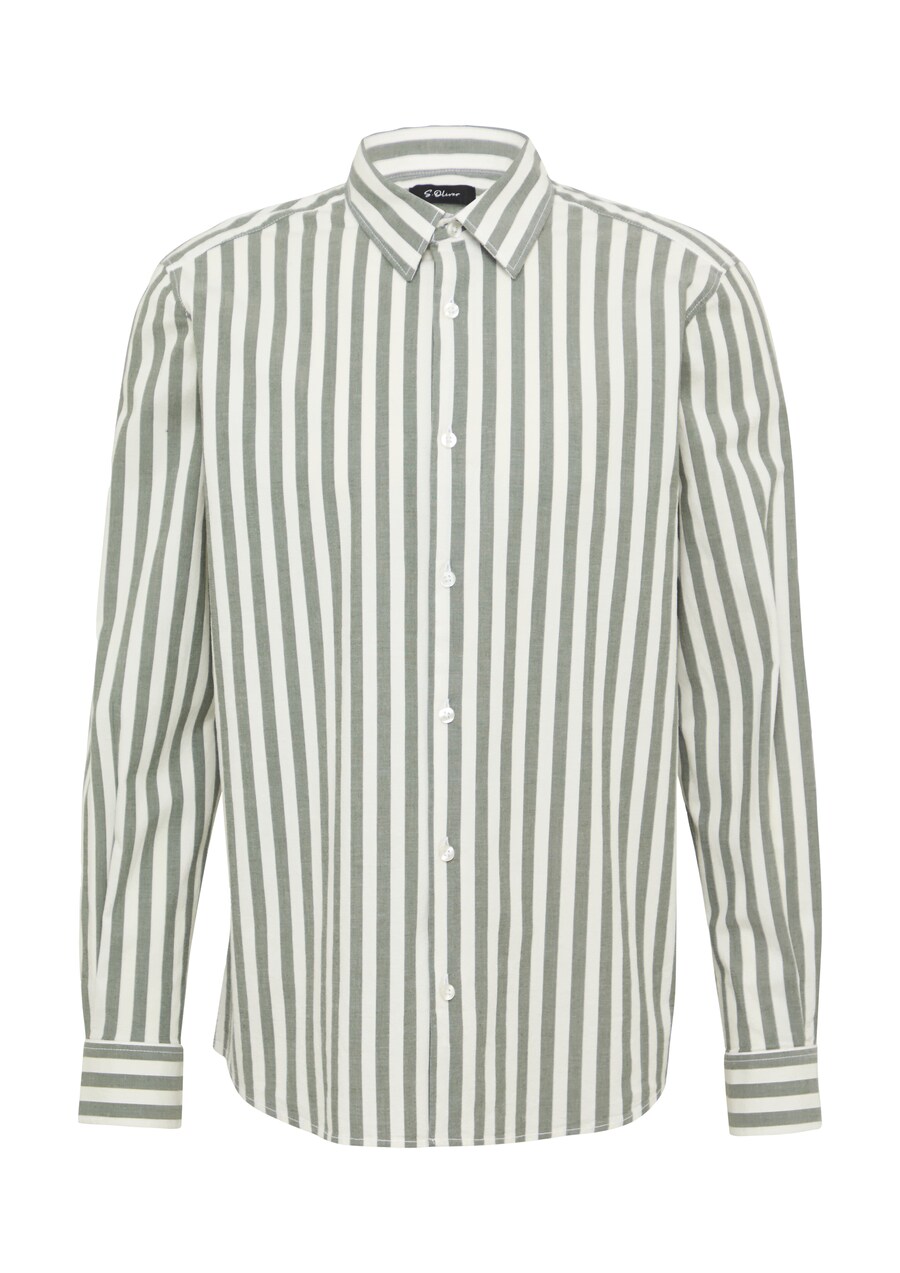 

Рубашка на пуговицах классического кроя s.Oliver BLACK LABEL, зеленый