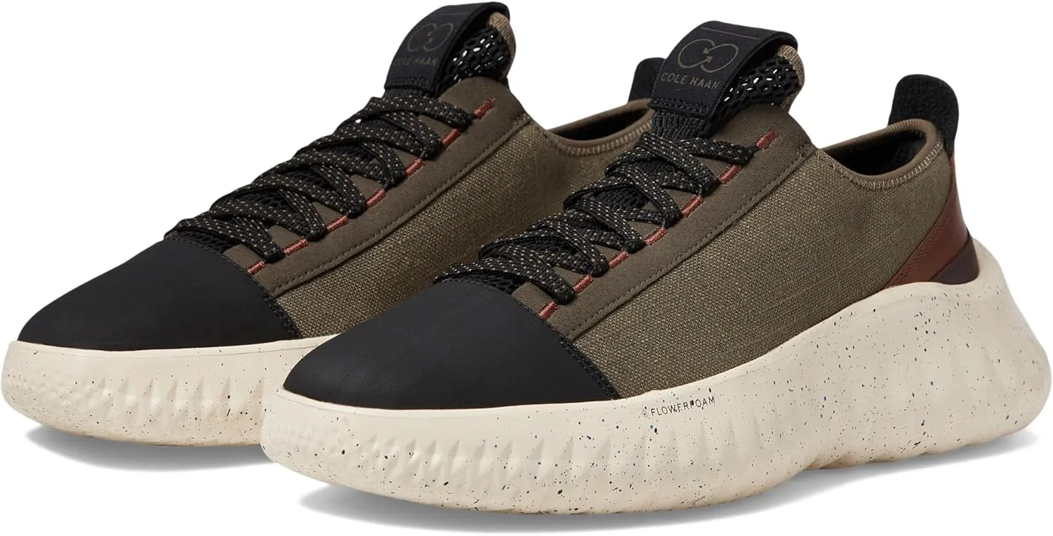 Мужские кроссовки Cole Haan Generation Zerogrand II, черный/оливковый/слоновая кость