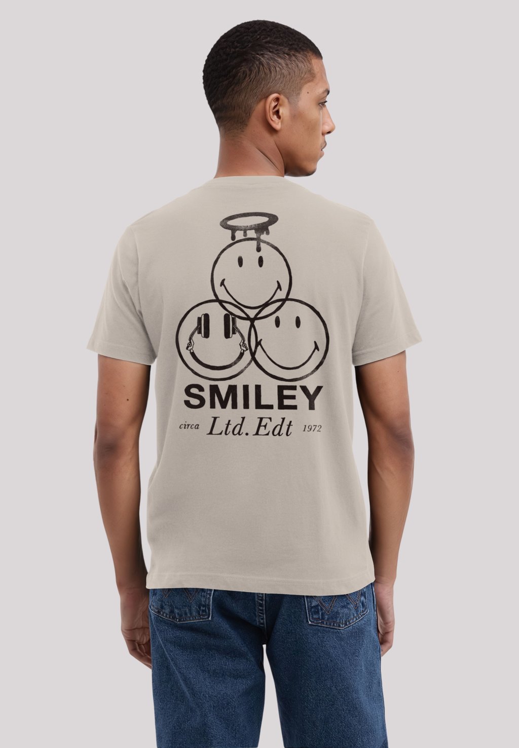 

Футболка с принтом SMILEY ORIGINALS LTD EDITION SINCE 1972 F4NT4STIC, песочный
