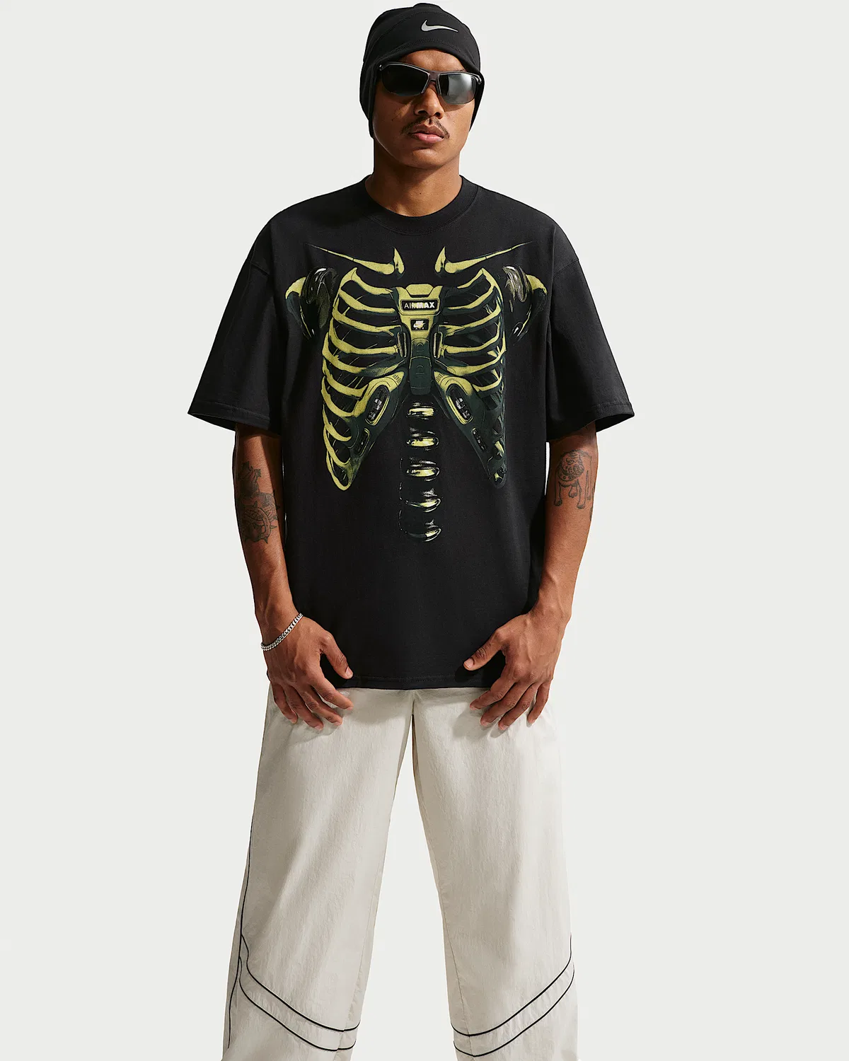 Мужская футболка Max90 Nike Sportswear, Black/Volt — фото 3