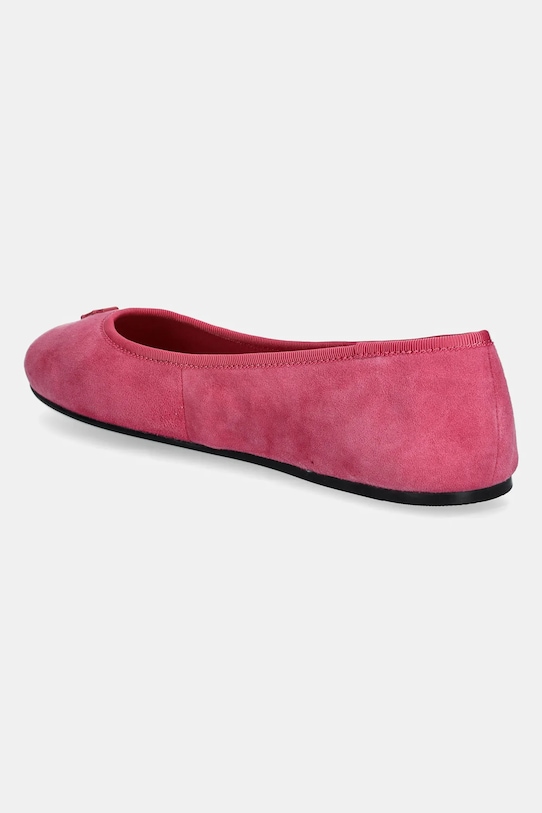 Замшевые балетки TH Hardware Suede Ballerina Tommy Hilfiger, розовый — фото 3