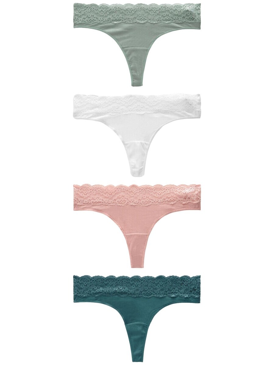 

Стринги Next Thong, цвет nude/pastel green/dark green/white