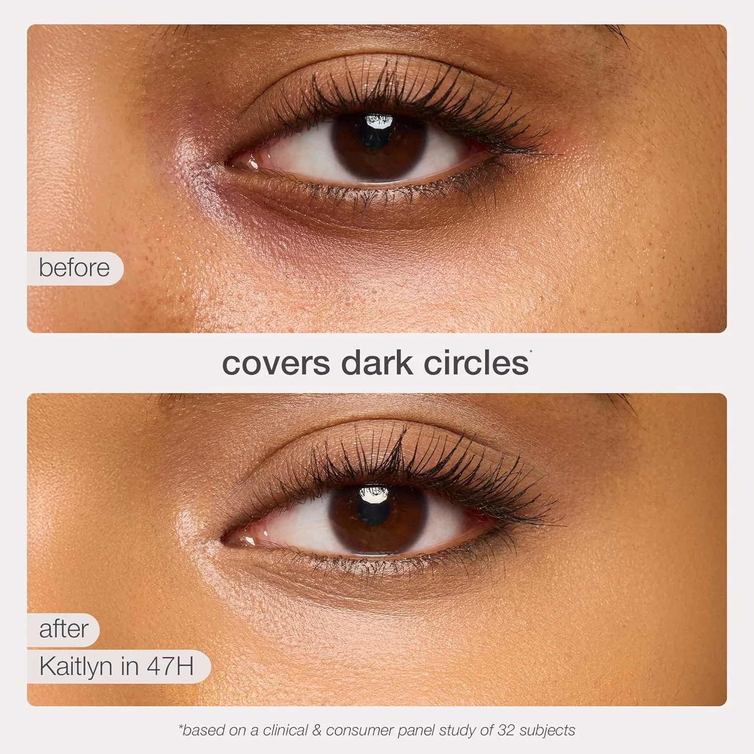 Консилер-стик Tarte Shape Tape Blur - плотное покрытие, стойкий к скатыванию, ромбовидный наконечник для мгновенного эффекта подтяжки век., 53H deep honey (deep skin with warm, peach undertones ) — фото 4