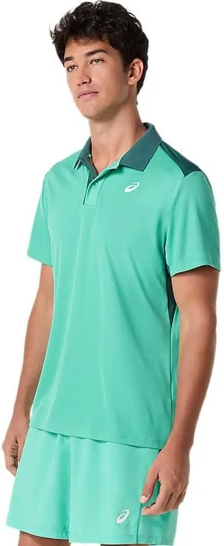 Мужская теннисная одежда ASICS Court Polo, Aurora Green — фото 4