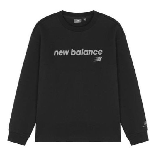 

Толстовка классический основной флисовый свитер с круглым вырезом New Balance, черный