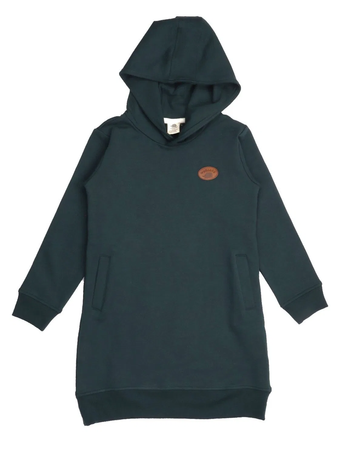 Платье Walkiddy Unifarben Dress зеленого цвета