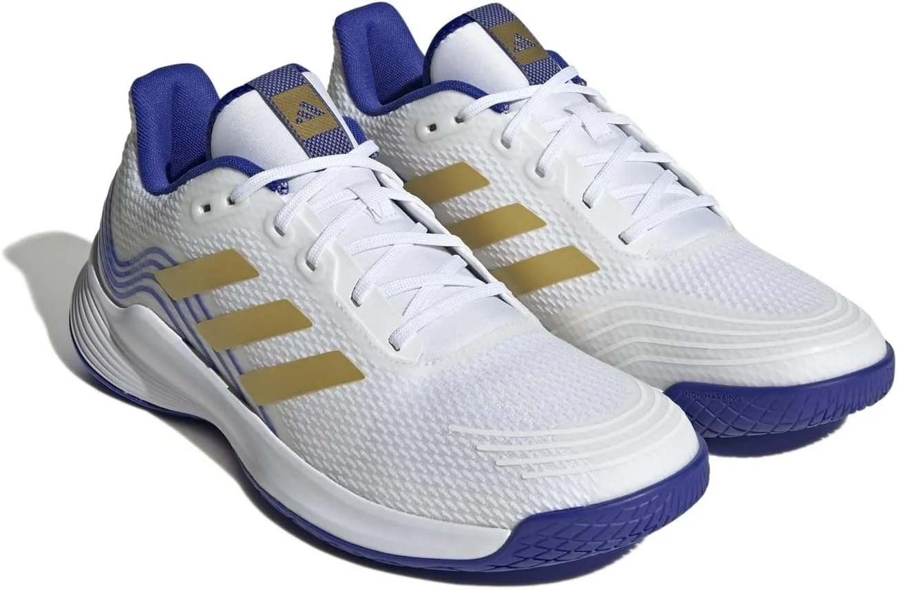 Волейбольные кроссовки Adidas Novaflight, белый/голубой — фото 4
